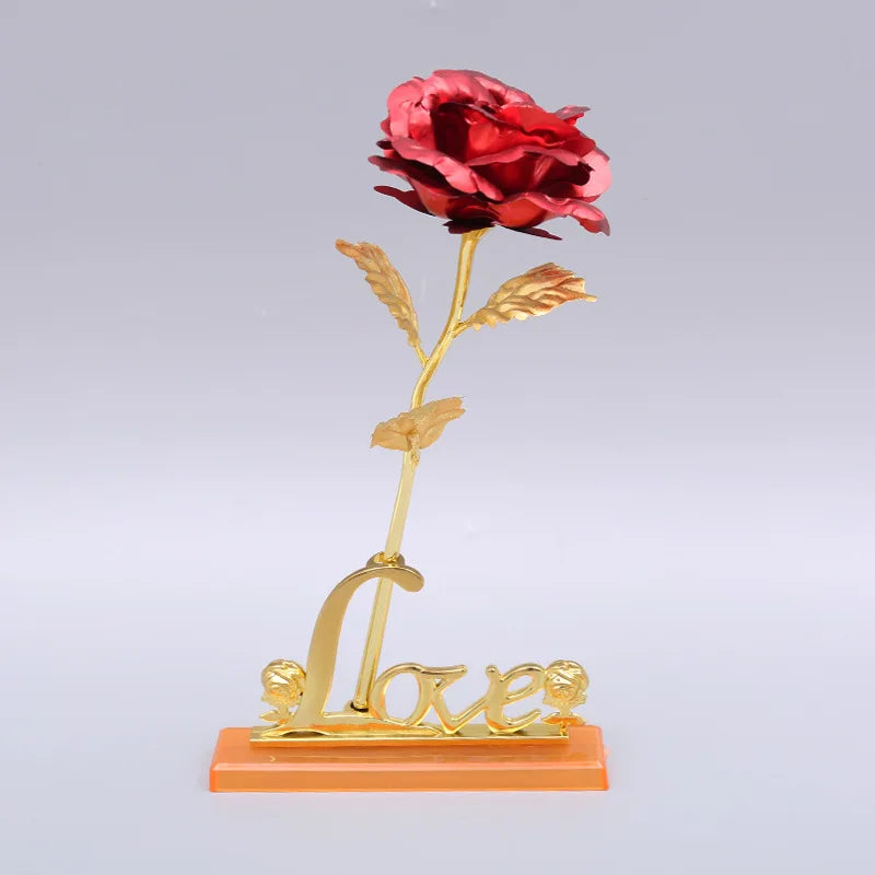 24K Gold Foil Galaxy Rose
