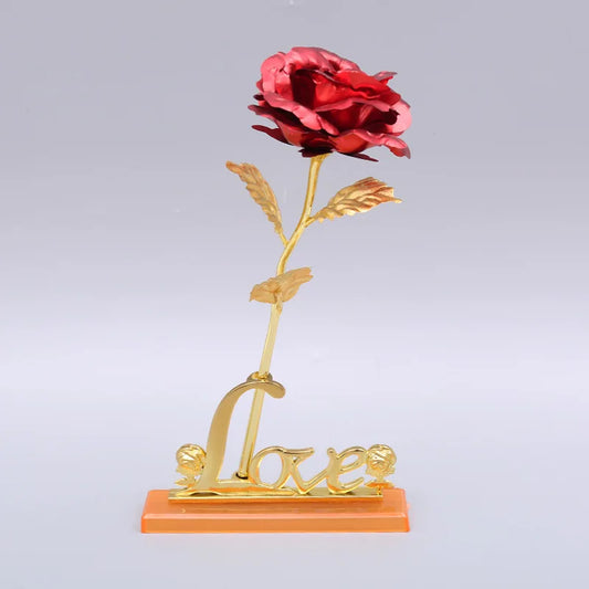24K Gold Foil Galaxy Rose