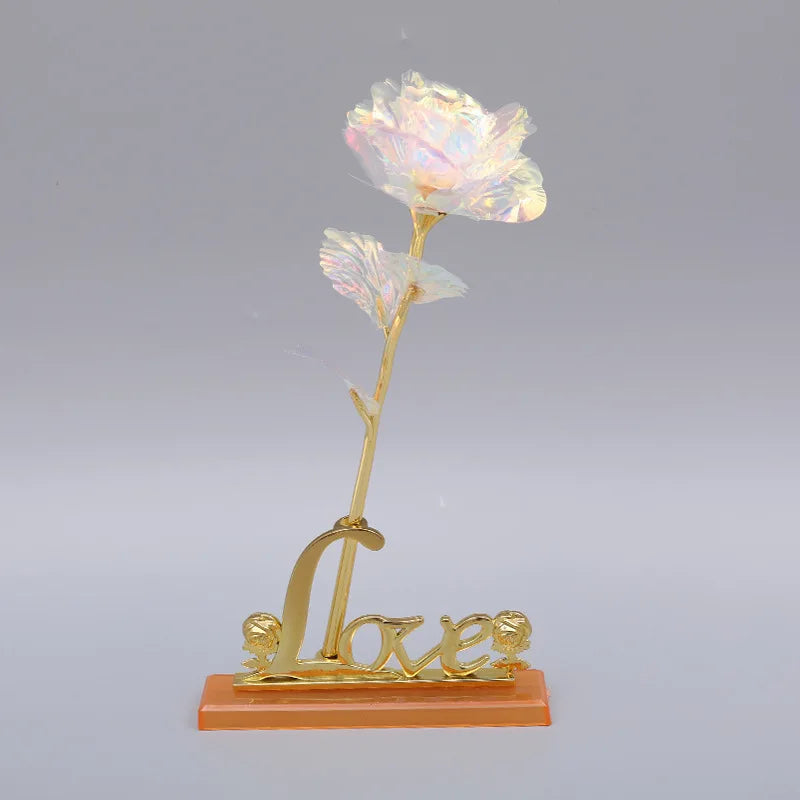 24K Gold Foil Galaxy Rose