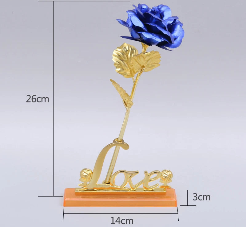 24K Gold Foil Galaxy Rose