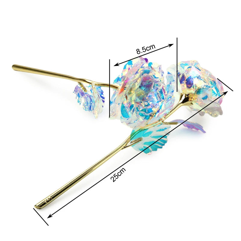 24K Gold Foil Galaxy Rose