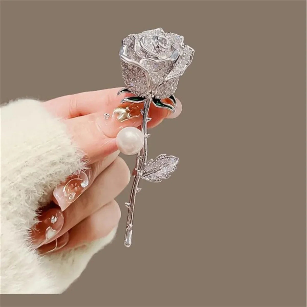 Elegant Rose Brooch Pin
