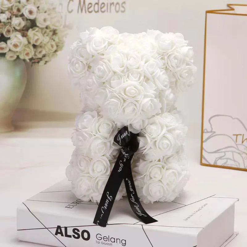 Romantic Artificial Flower Rose Teddy