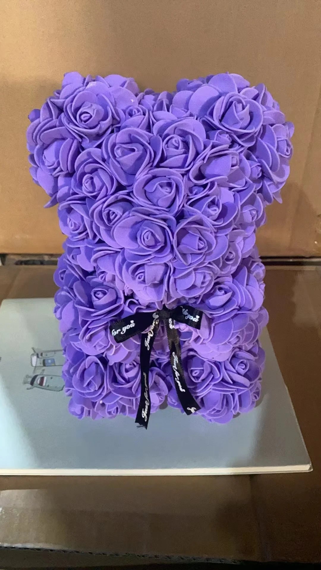 Romantic Artificial Flower Rose Teddy