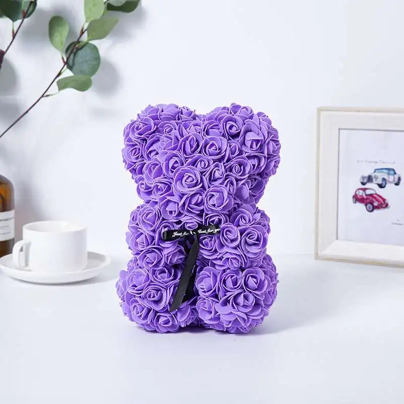 Romantic Artificial Flower Rose Teddy