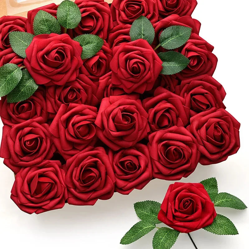 Multi-Color Artificial Roses