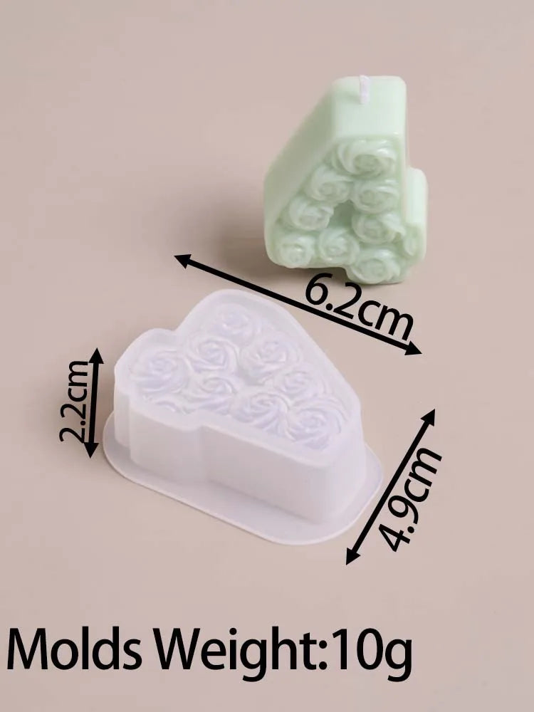 Rose Number Silicone Mold