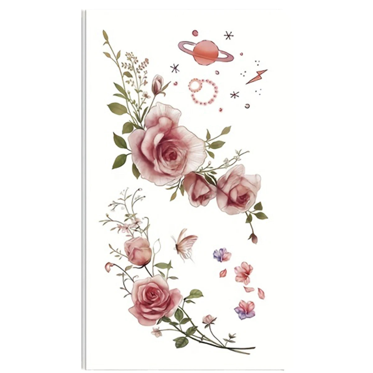 Waterproof Realistic Rose Temporary Tattoo
