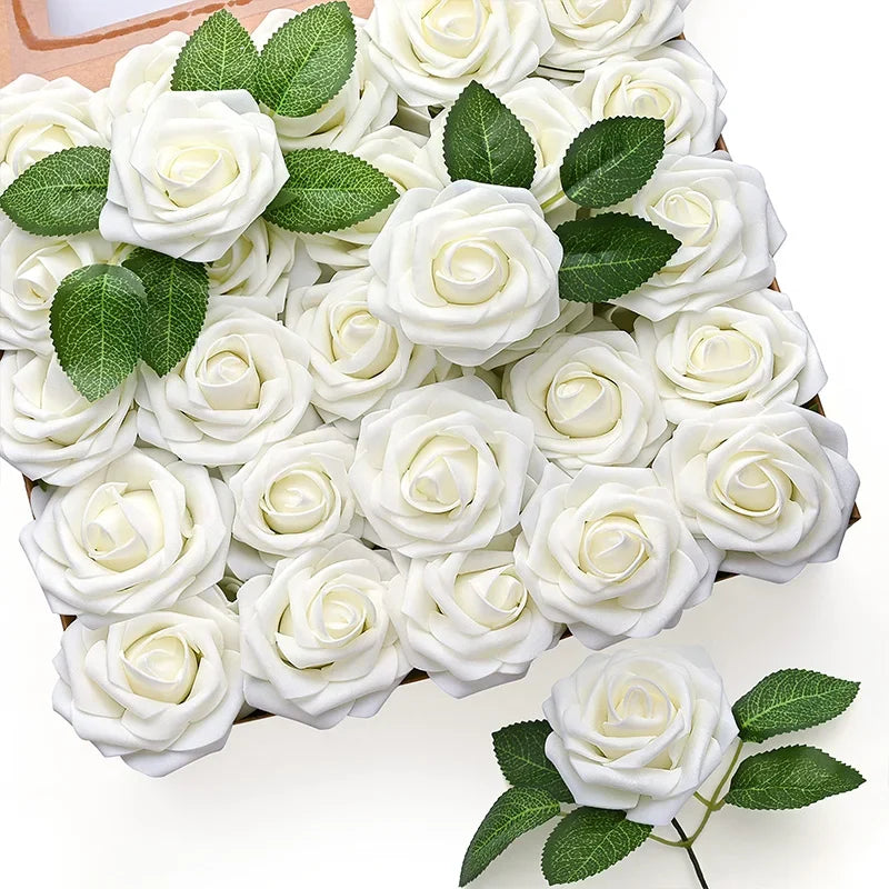 Multi-Color Artificial Roses