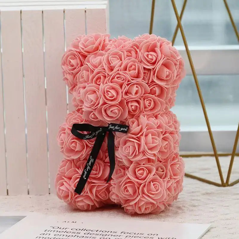 Romantic Artificial Flower Rose Teddy