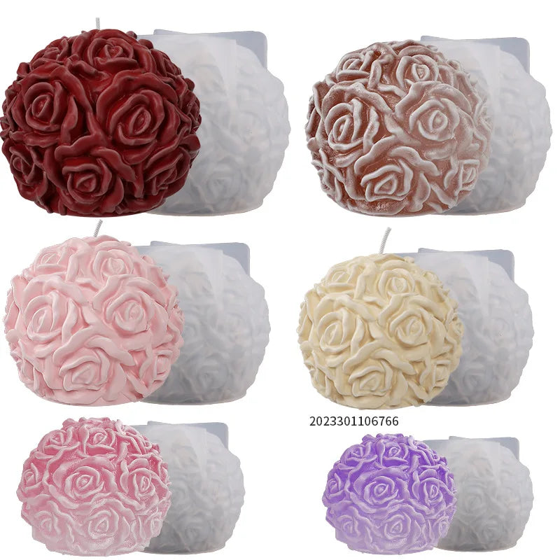 DIY 3D Rose Flower Silicone Mold