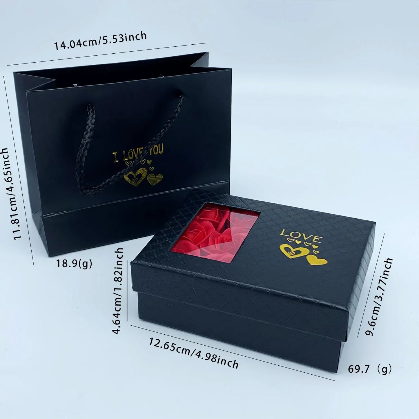 Luxury Eternal Rose Jewelry Gift Box