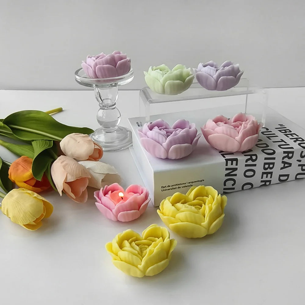 DIY Heart-Shaped Rose Silicone Mold