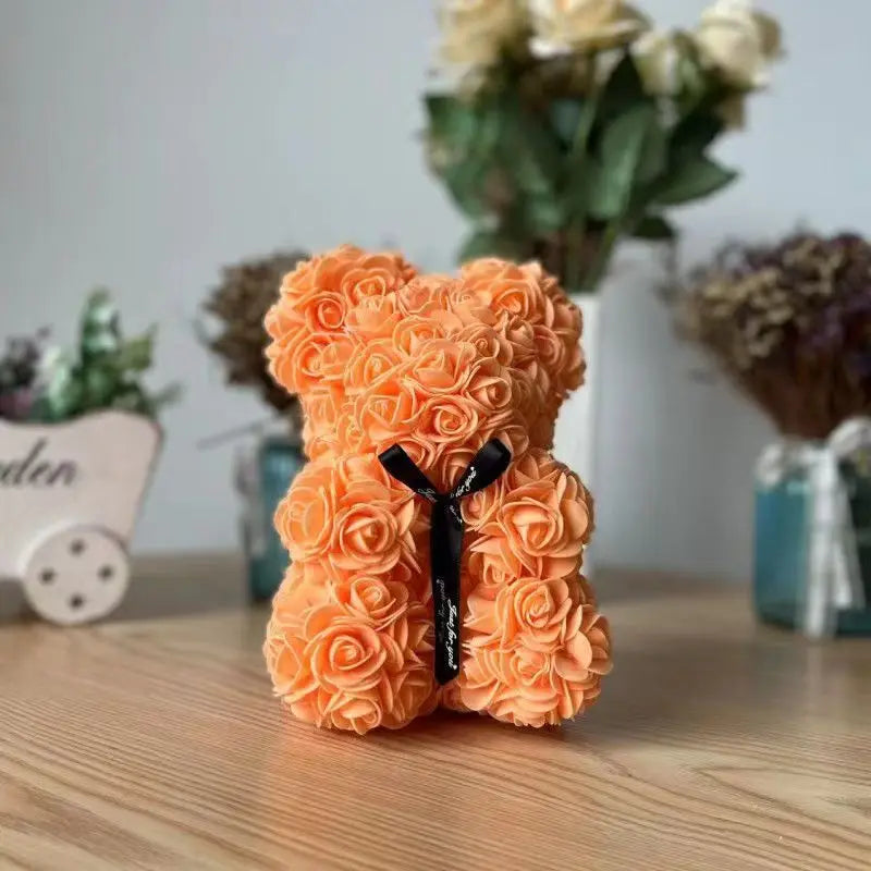 Romantic Artificial Flower Rose Teddy