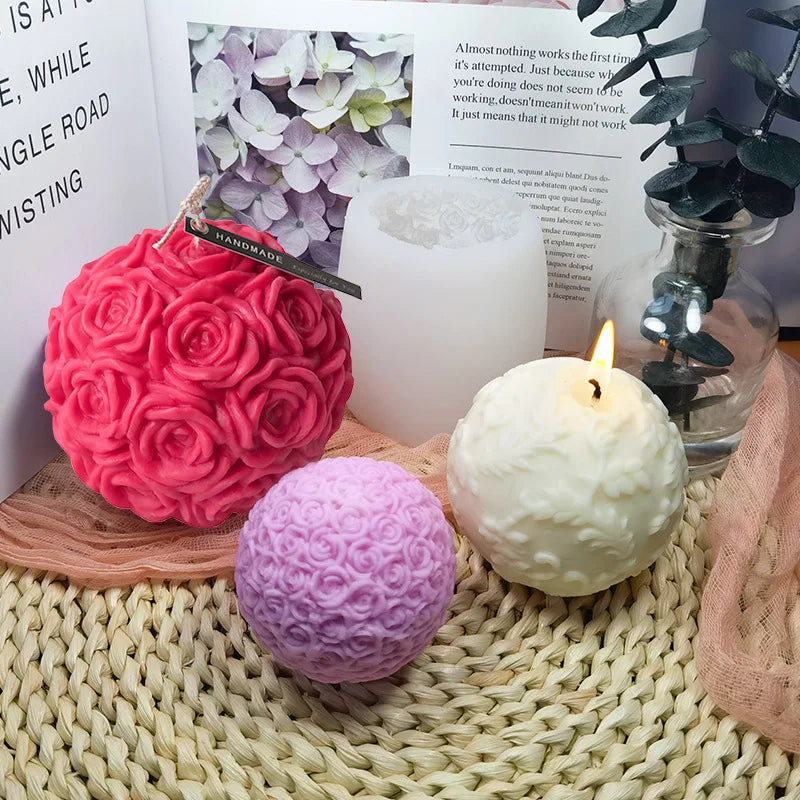 DIY 3D Rose Flower Silicone Mold