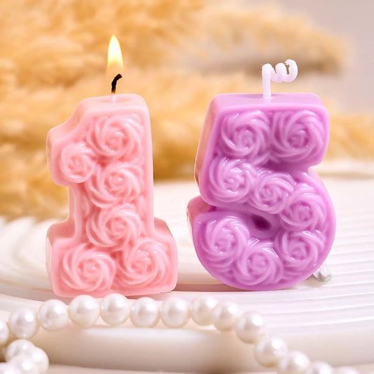 Rose Number Silicone Mold
