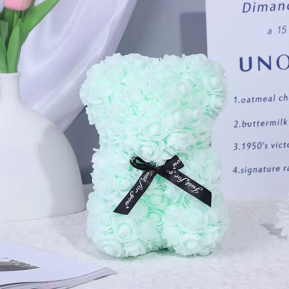 Romantic Artificial Flower Rose Teddy