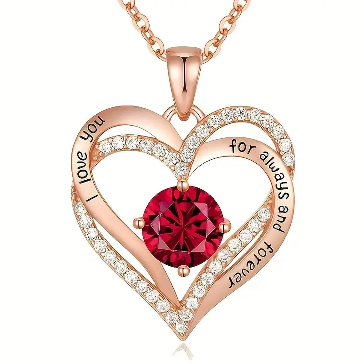 Romantic Luxury Rose Gift Box with Necklace