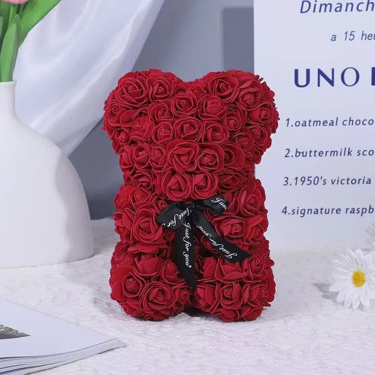 Romantic Artificial Flower Rose Teddy