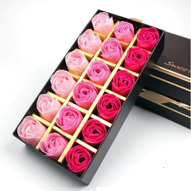 18PCS Luxury Soap Rose Flower Gift Box