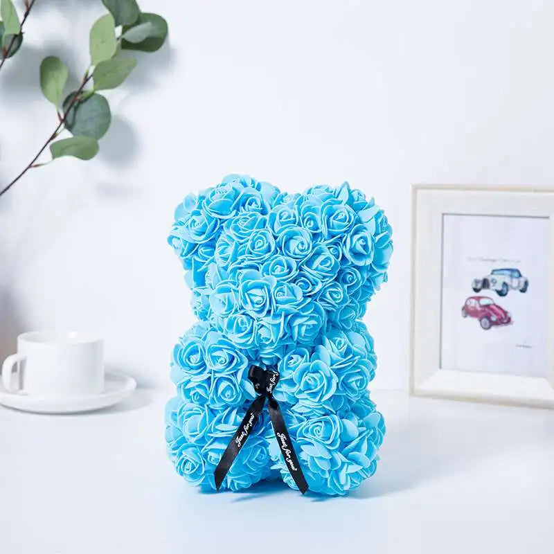 Romantic Artificial Flower Rose Teddy