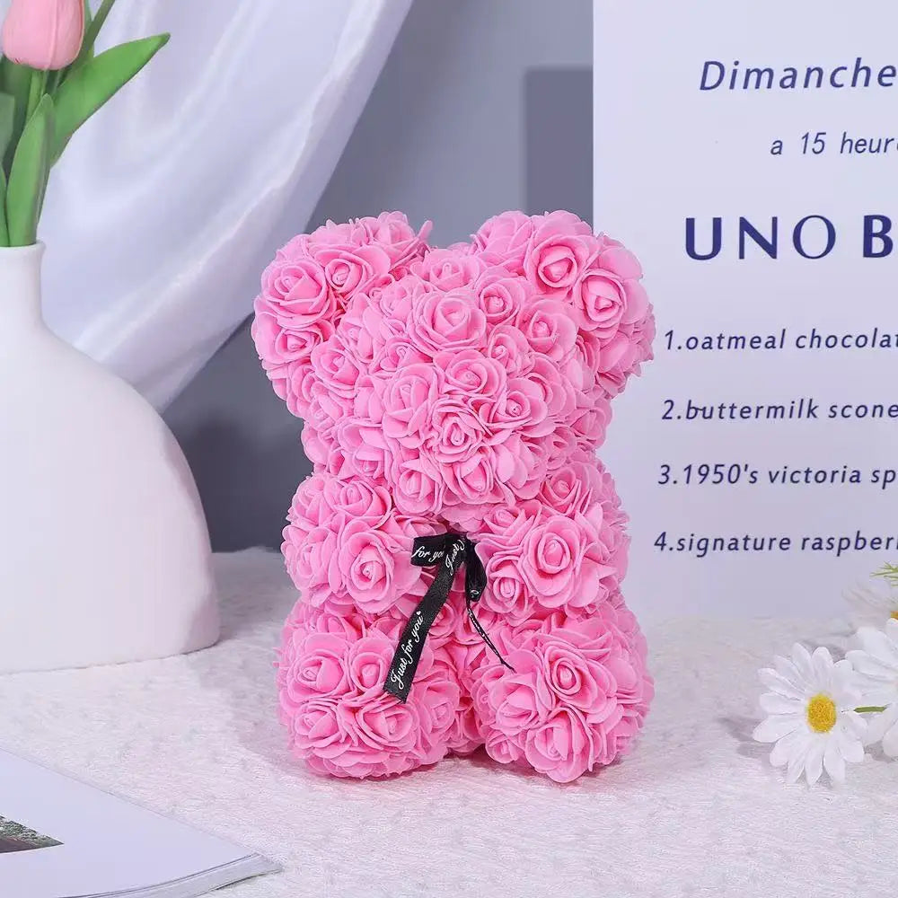Romantic Artificial Flower Rose Teddy