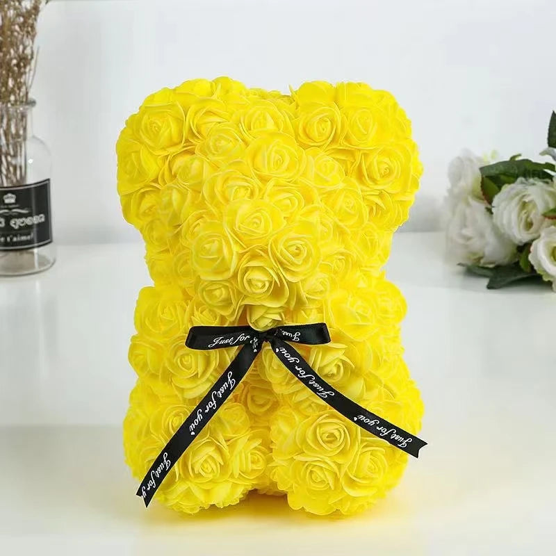 Romantic Artificial Flower Rose Teddy