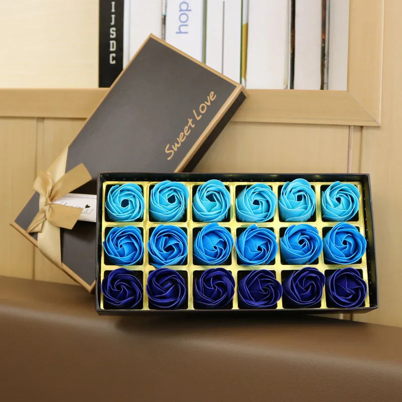 18PCS Luxury Soap Rose Flower Gift Box
