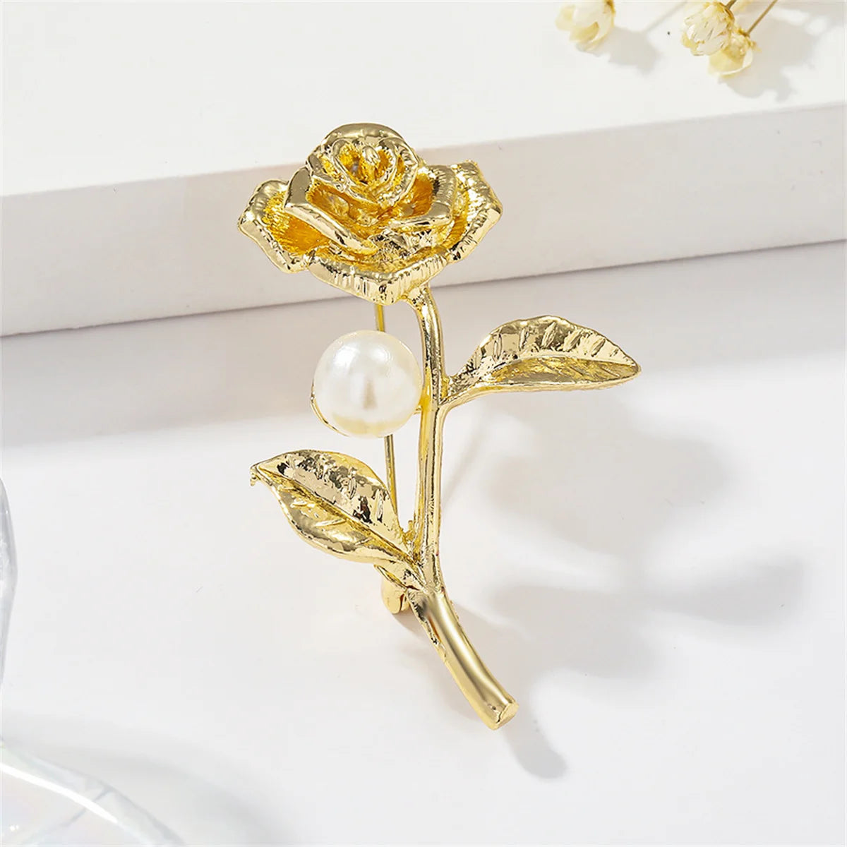 Elegant Rose Brooch Pin